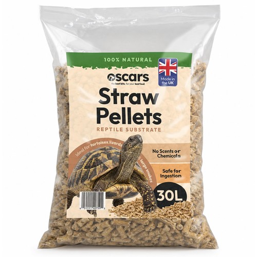 Straw pellet tortoise bedding - pellet,