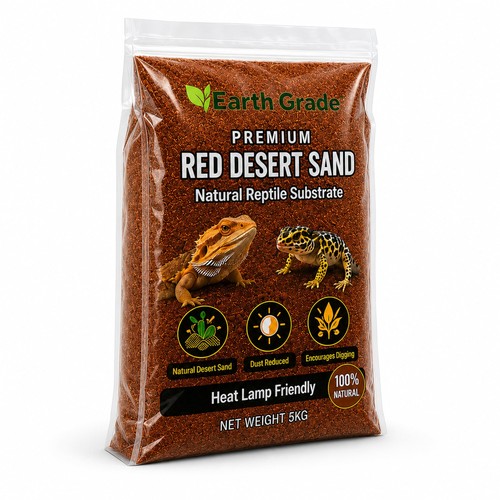 Reptile desert sand 5kg red - desert,